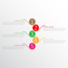 Vector infographic templates used for detailed reports. All 5 topics.