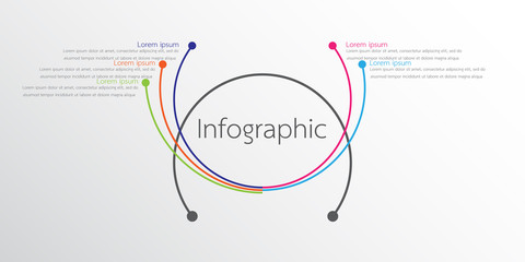Vector infographic templates used for detailed reports. All 5 topics.