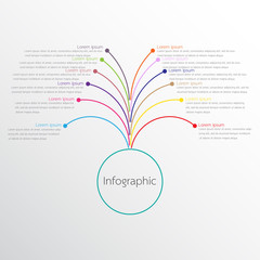 Vector infographic templates used for detailed reports. All 12 topics.