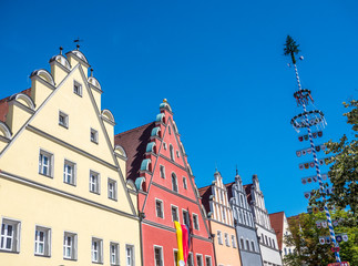 Obraz premium Häuserzeile in der Altstadt von Weiden