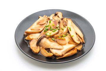 stir-fried king oyster mushroom in oyster sauce