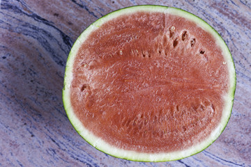 watermelon on marble