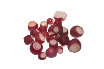 radish isolated on white background