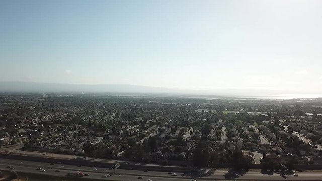 Aerial footage on the freeway of the bay area.
Filmed in milpitas california