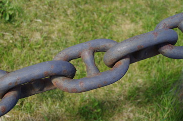 Close up of a chain link