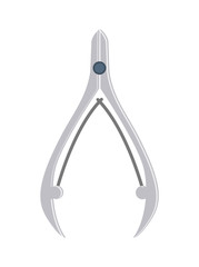 Metal Nail Tongs Template Vector Illustration