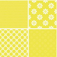 Vintage different vector seamless patterns.