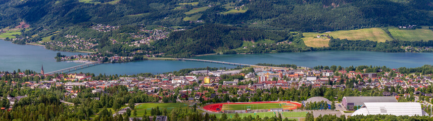 Fototapeta na wymiar City of Lillehammer
