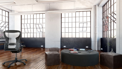 Fototapeta premium Postindustrial Office Area (concept)