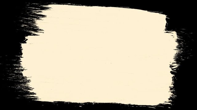 White painted brush strokes on black background. Set of black paint strokes isolated on white background. Brush painted black ink line and drop on white background