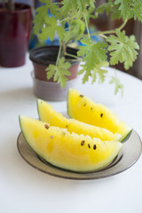 Delicious watermelon on a table