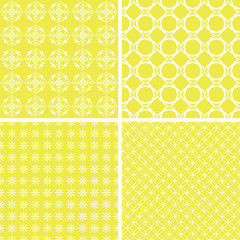 Charming different vector seamless patterns.
