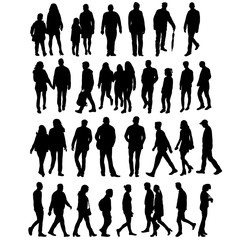 silhouette people go, collection