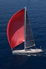 Sailing mediterranean. At Sea. Superyacht. Sail