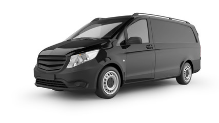 Delivery Van 3D Rendering Isolated on White © Alex Kondratenko