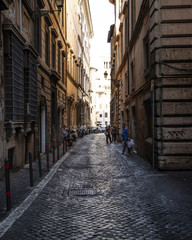 View on the street in Rome