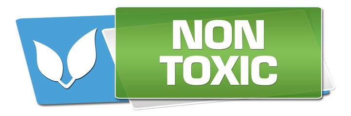 Non Toxic Green Blue Rounded Horizontal 