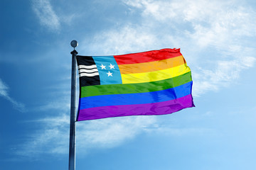 Argau flag on the mast