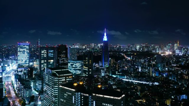 東京夜景・タイムラプス