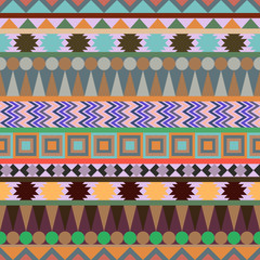 Seamless watercolor pattern. aztec abstract geometric print. hipster backdrop. Tribal background texture