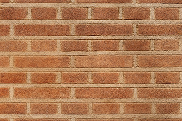 Close-up of wall with brick like pattern.