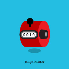 RED TALLY COUNTER
Manual red tally counter with four digit numeric and pressing button.