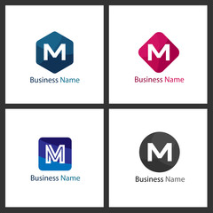 Letter M Logo Set Design