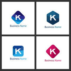 Letter K Logo Set Design