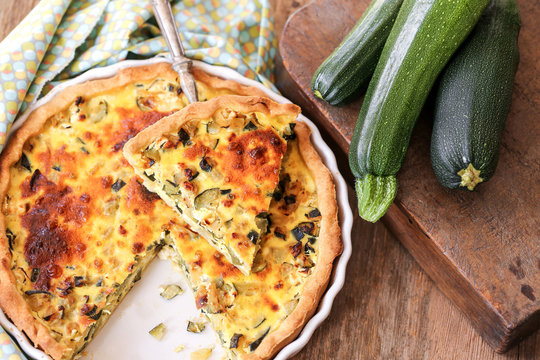 Tarte &agrave; la courgette et feta 5