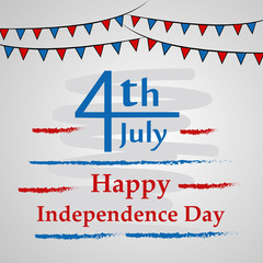 Illustration of background for USA Independence day