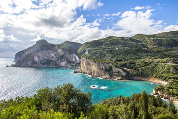 Ampelaki bay, Corfu, Greece