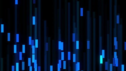 Many digital lines in space - abstraction of data communication, computer generated background, 3D rendering