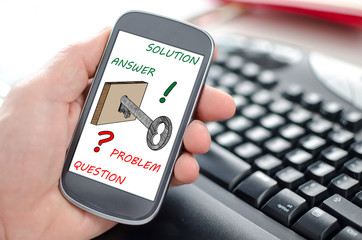 Solution concept on a smartphone