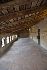 Obraz premium Il sottotetto del castello