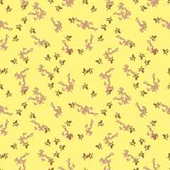Military camouflage seamless pattern in yellow and different shades of brown color