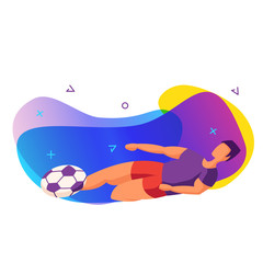 Players during the game. Colorful and modern vector illustration on a white background.
