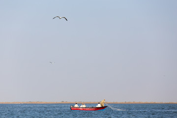 Obraz premium Fishing in Gwadar Bay, Sistan and Baluchistan, Iran