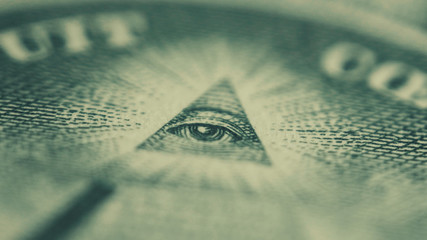 Dollar bill eye