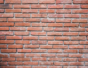old red brick wall texture background