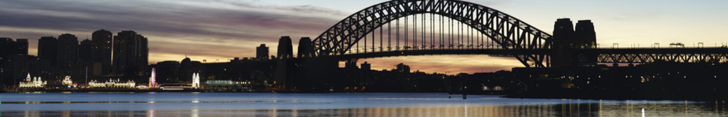 Silhouette of Harbour Bridge