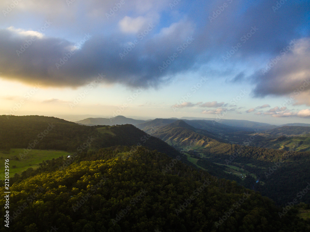 Wall mural mountain range at sunset - 2