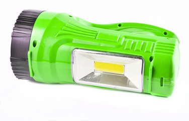 Flashlight isolated on white background.