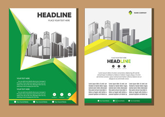 design cover book brochure flyer layout annual report business template 

