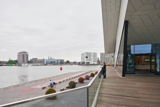 Amsterdam, june 2018. View from the EYE film museum.