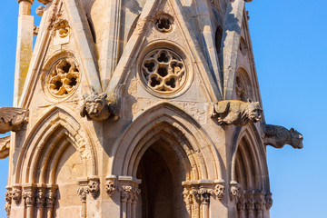 Gargoyles of the Cathedral of Santa Maria of Palma, also known as La Seu. Palma, Majorca, Spain