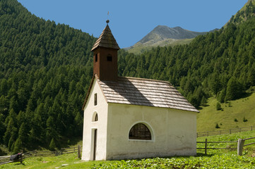 Kapelle auf der Fane Alm