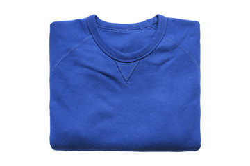 Folded sweatshirt isolated