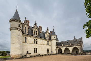 The royal Château at Amboise, in the Indre-et-Loire département of the Loire Valley in France