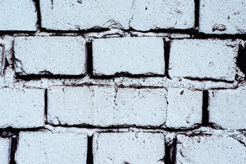 Texture of white bricks. White bricks. Old bricks.