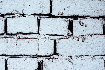 Texture of white bricks. White bricks. Old bricks.